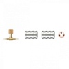 Тройник c ниппелем под гайку 1/4", 7/16"-20UNF (на трубку 2мм)