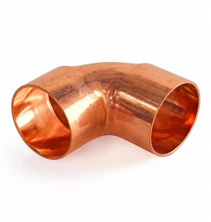 Отвод медный 1/2" 90 градусов двухраструбный